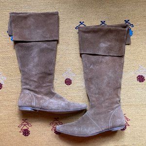Saks Fifth Avenue Knee High Suede Boots